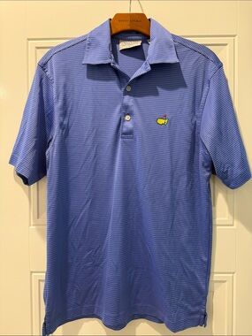 Masters Logo Blue Golf Polo